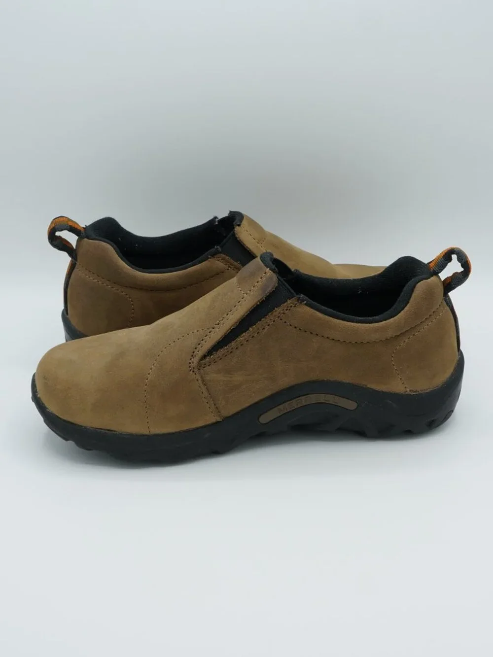 Merrell Jungle Moc Kids Size 4 Brown Suede Slip-On Shoes J95625